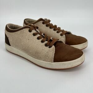 Kodiak Indra Sneaker Womens 9.5 Low Top Textile Brown Leather Canvas Lace Up